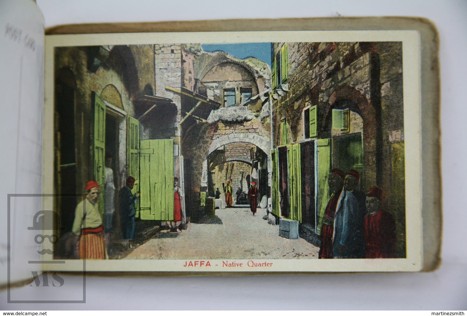 Old Jerusalem Postcard Folder - 9 Different Views - Jerusalem, Jaffa, Hebron - Oak of Mamvre