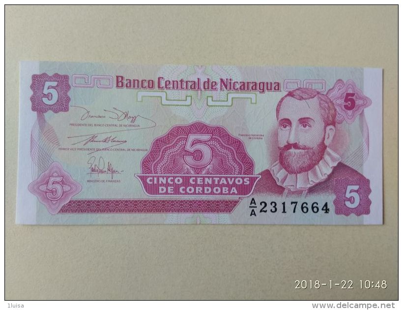 5 Centavos 1991 - Nicaragua