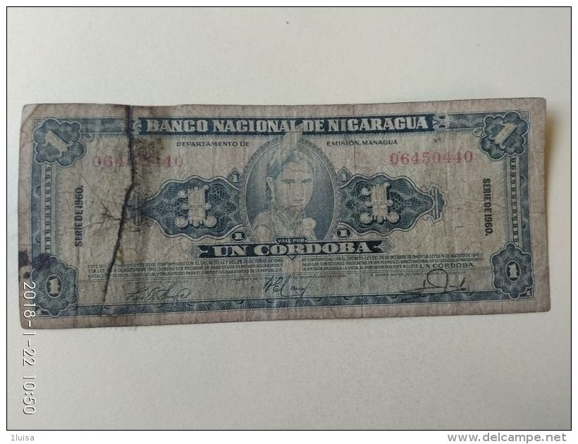 1 Cordoba 1951 - Nicaragua