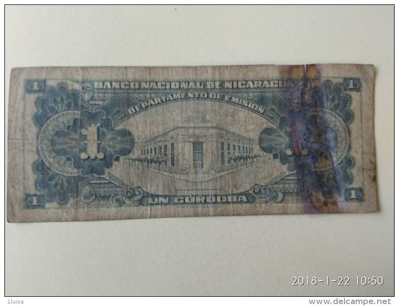 1 Cordoba 1951 - Nicaragua