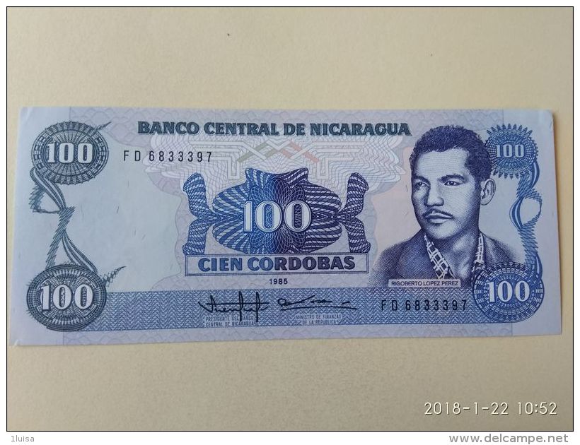 100 Cordobas  1985 - Nicaragua