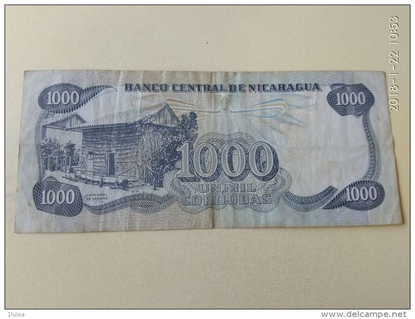 1000 Cordobas  1985 - Nicaragua