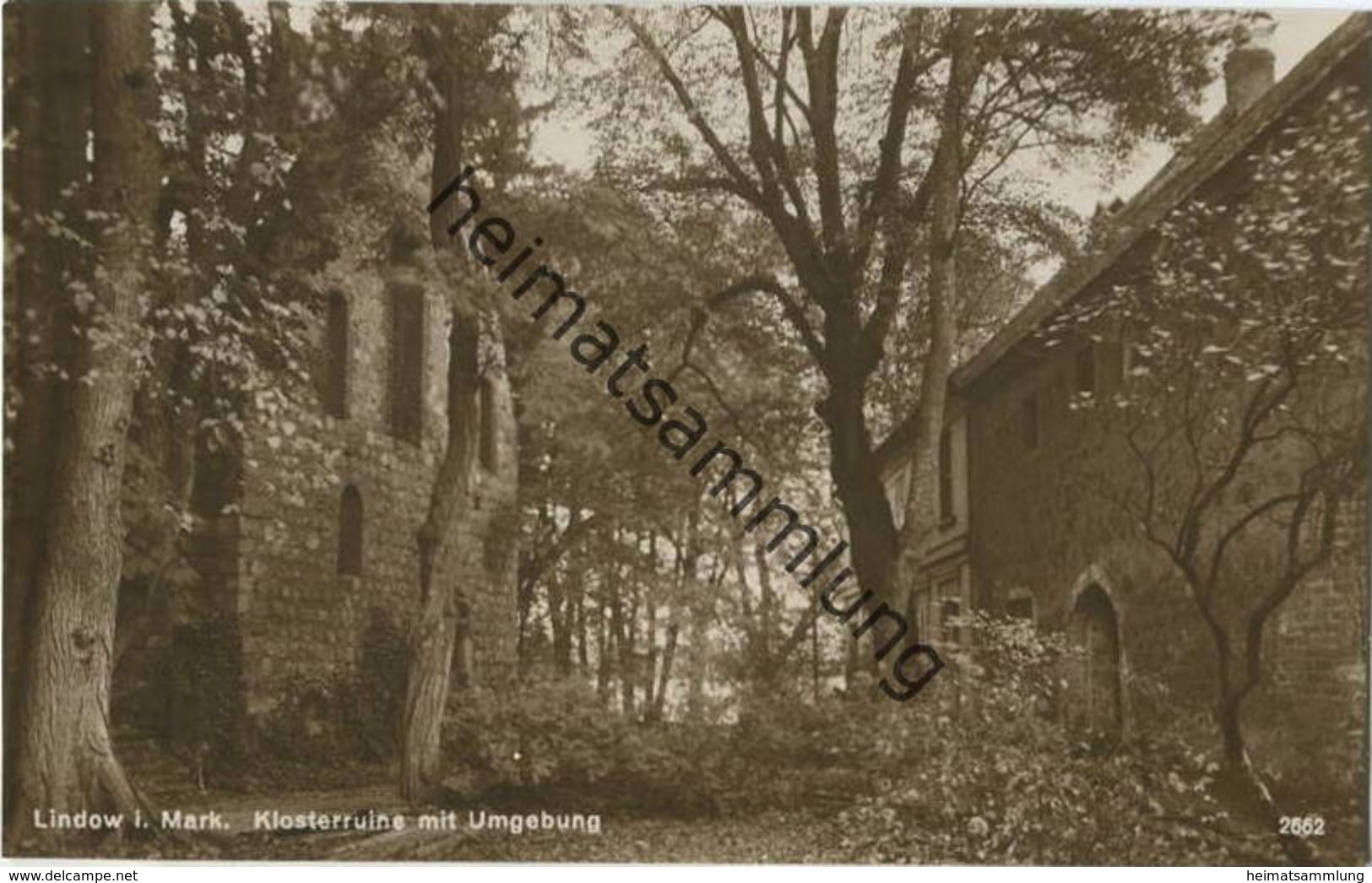 Lindow (Mark) - Klosterruine Mit Umgebung - Foto-AK 20er Jahre - Lindow