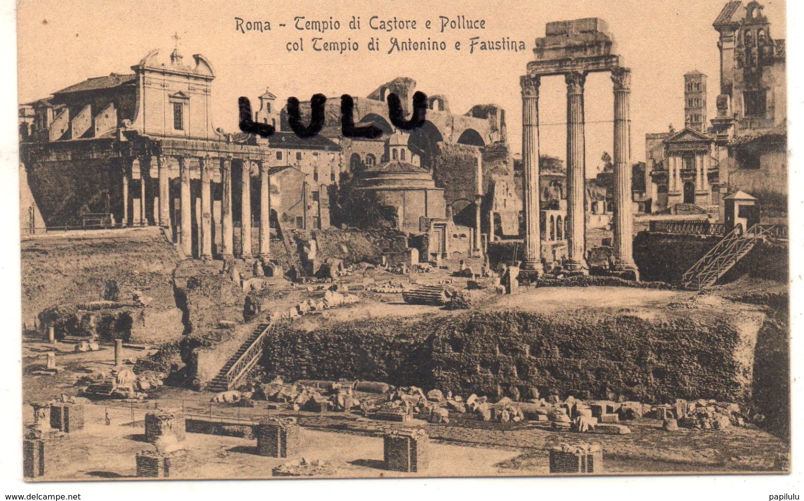 ITALIE : Rome Tempio Di Castore - Autres & Non Classés