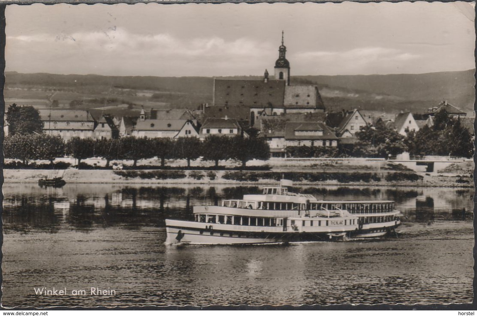 D-65375 Oestrich-Winkel - Rheingau - Raddampfer "Rheinland" (60er Jahre) - Oestrich-Winkel