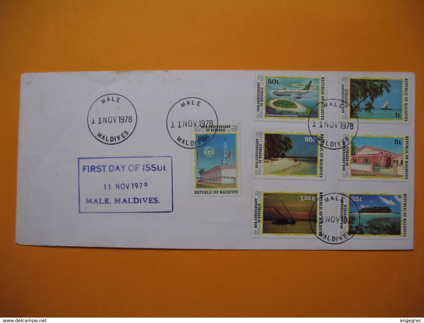 FDC  Maldives  11/11/ 1978 - Maldives (1965-...)