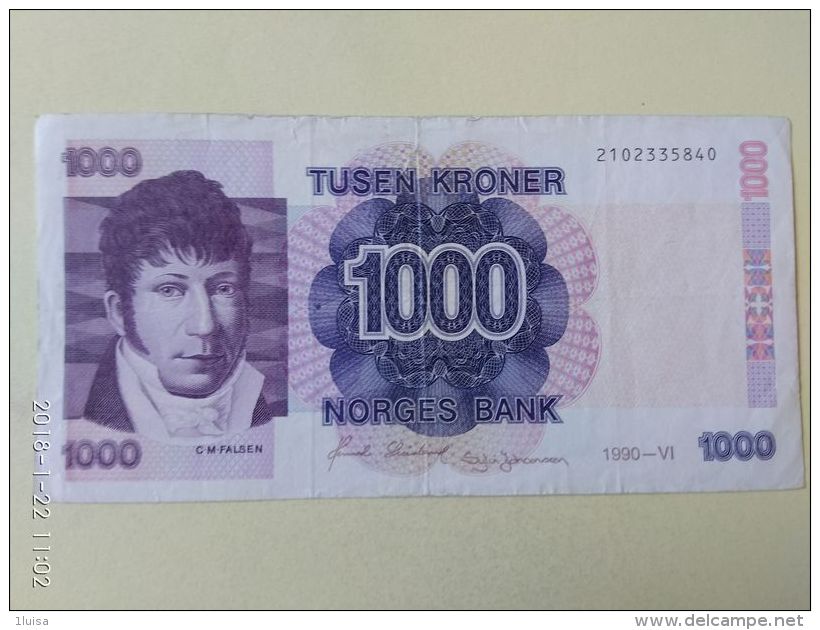 1000 Korone 1990 - Norvège