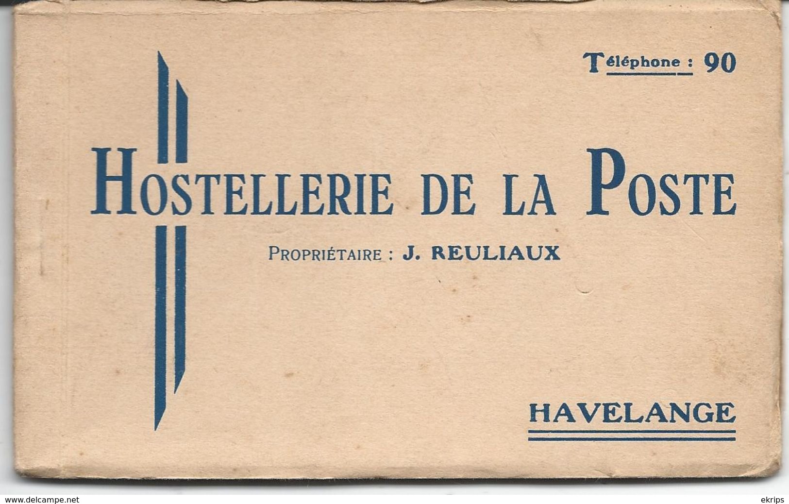 Carnet De 9 Cp De L'Hostellerie De La Poste D'Havelange - Havelange