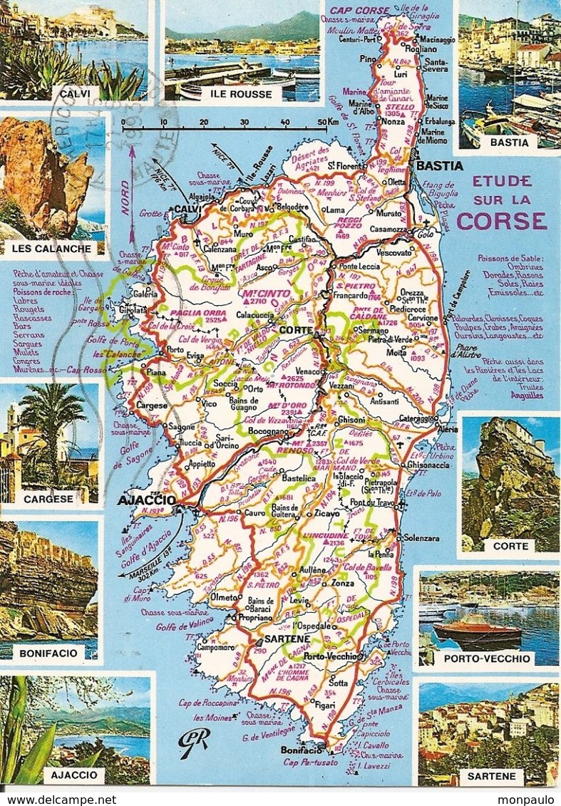 carte corse touristique
