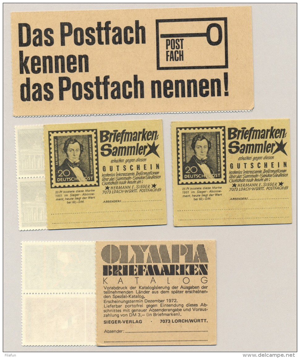 Bund - 4 (Teile Von) Markenheftchen - MNH - Andere & Zonder Classificatie