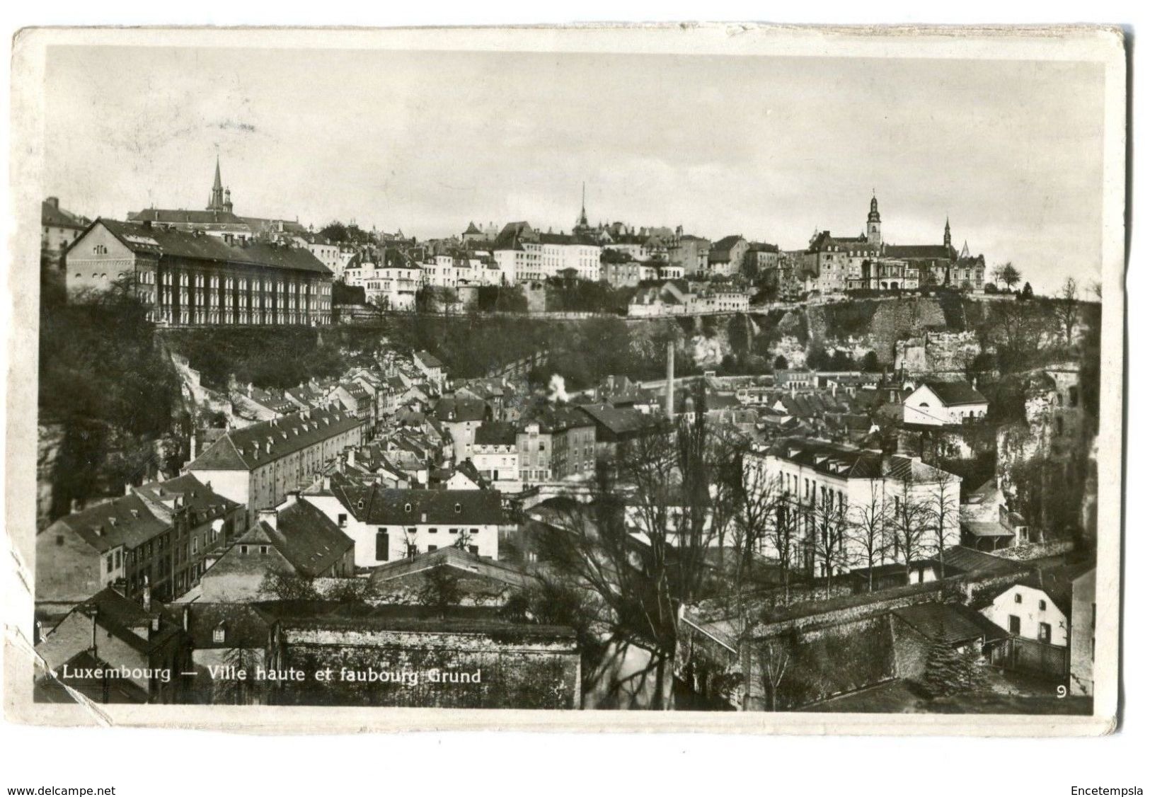 CPA - Carte Postale-Luxembourg - Ville Haute Et Faubourg Grund - Années 1920 - Luxemburg - Stad