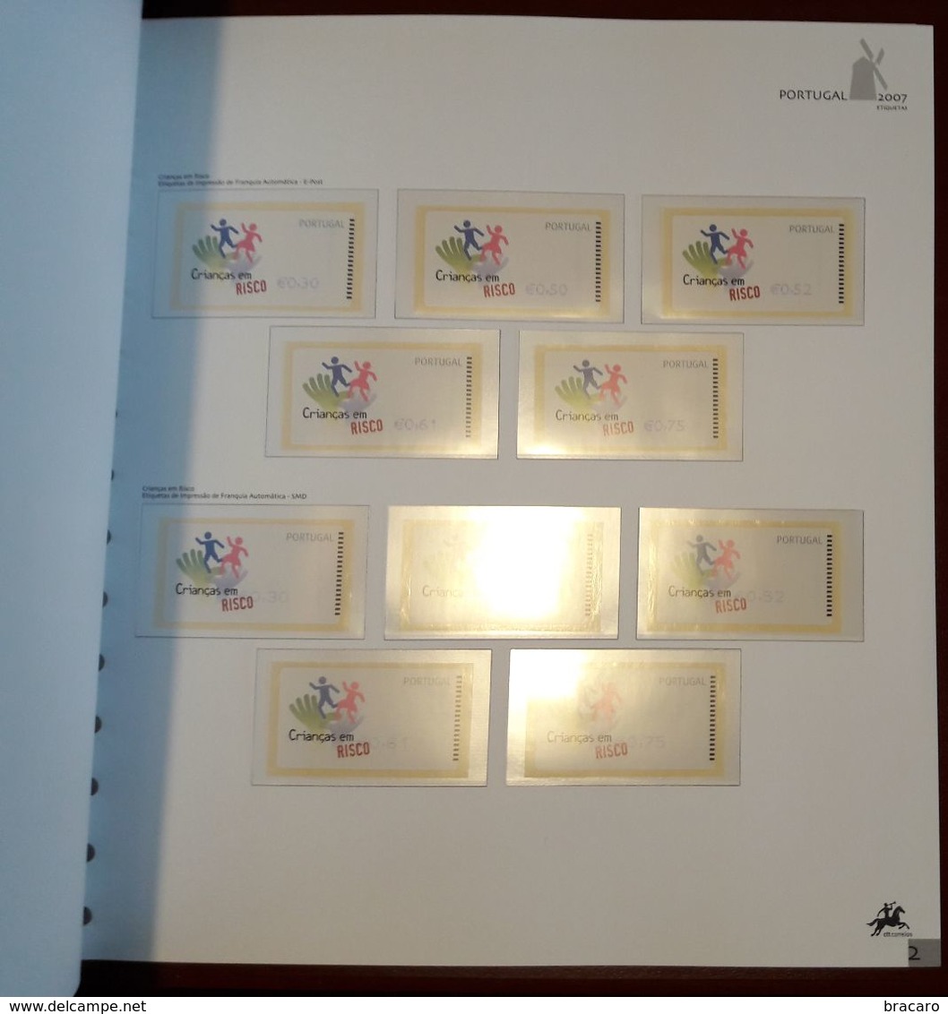 PORTUGAL - ÁLBUM FILATÉLICO - full year stamps + blocks + ATM / machine stamps - MNH - 2008