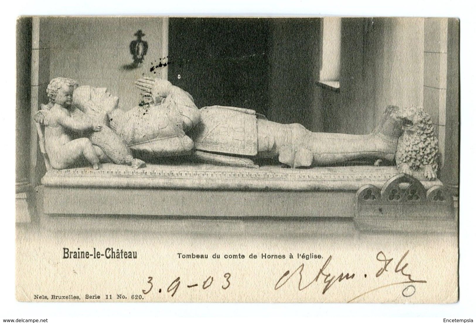 CPA - Carte Postale-  Belgique - Braine Le Château - Tombeau Du Comte De Hornes à L'église - 1903 (CP60) - Braine-le-Château