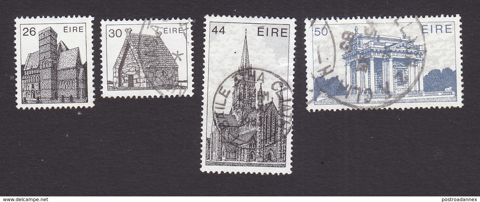 Ireland, Scott #550, 552-554, Used, Buildings, Issued 1982 - Used Stamps