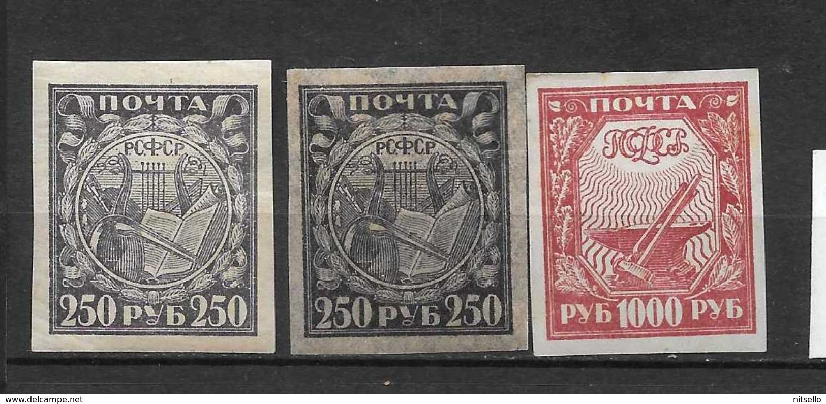 LOTE 2239  ///  RUSIA 1921    YVERT Nº: 146 + 149 - Ungebraucht