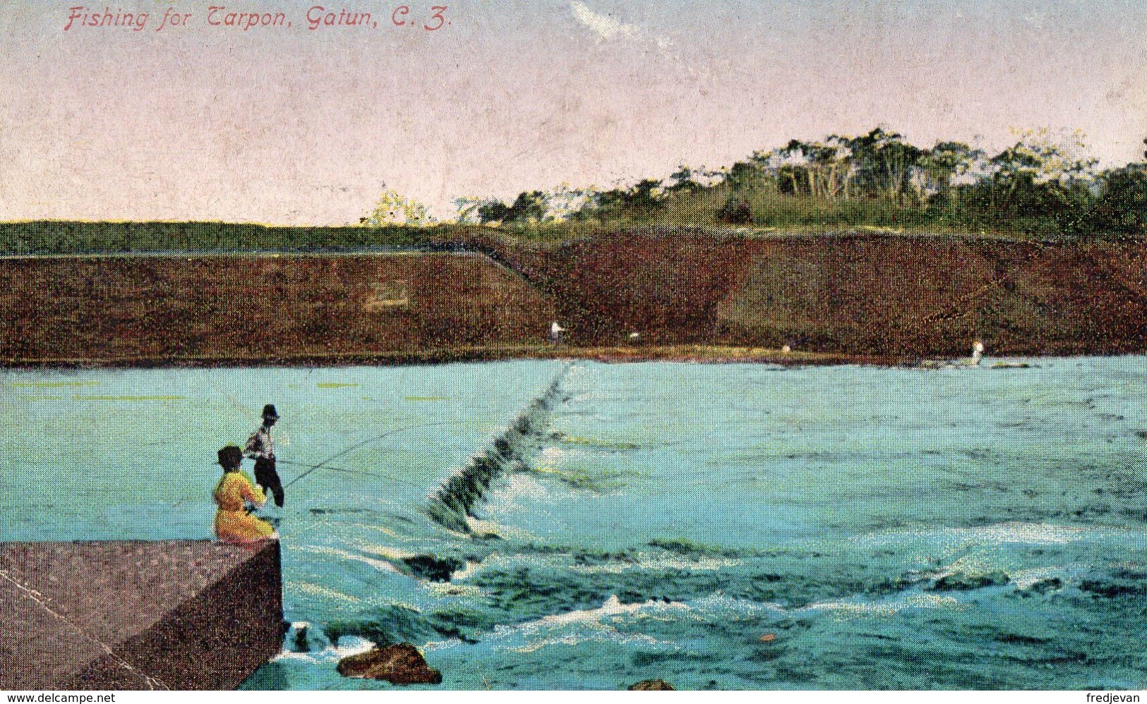 Fishing For Carpon - Gatun, C. 3 - Panama