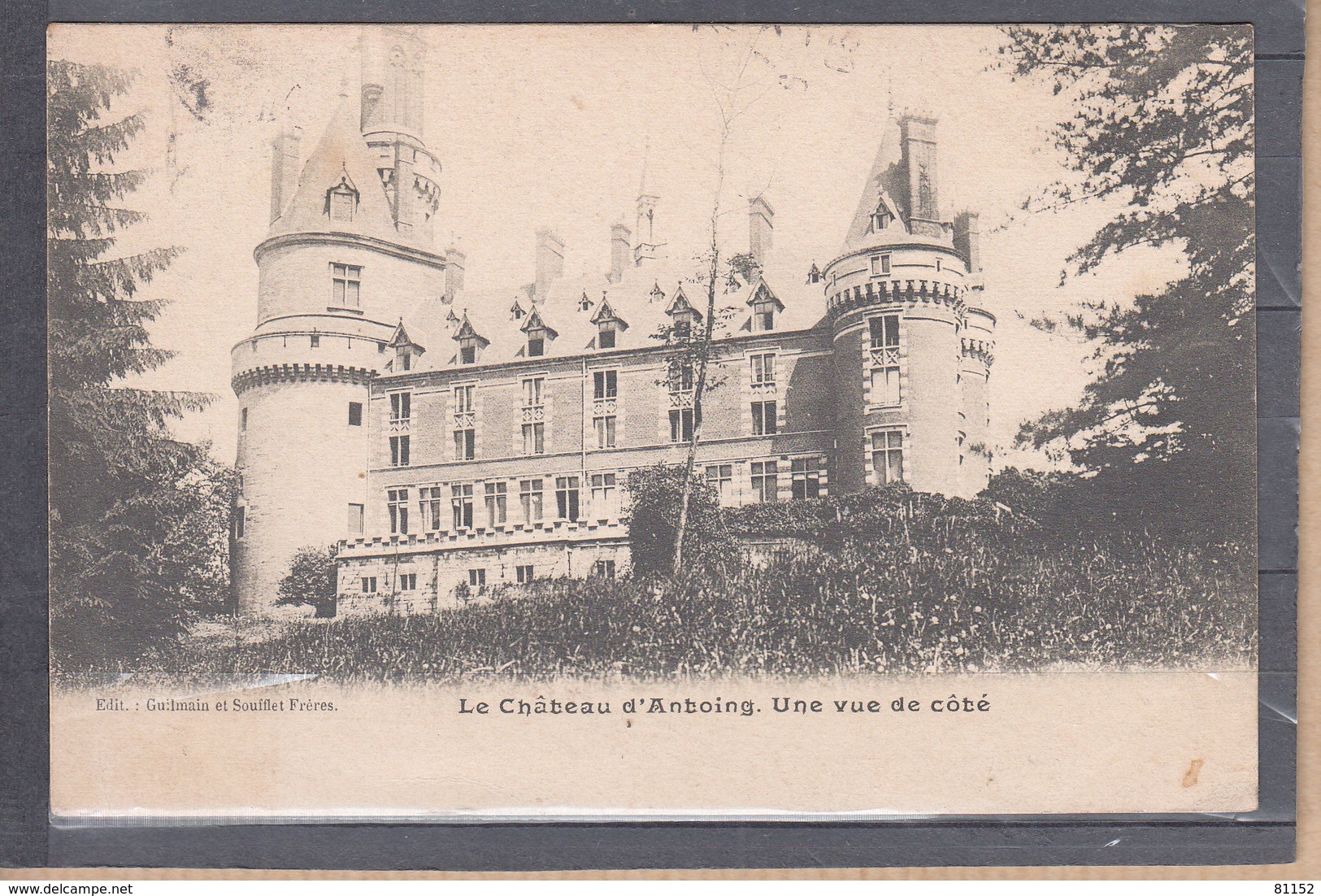 CPA   Le Chateau D'ANTOING Une Vue De Cote Le 5 II 1905  Pour PARIS " Cachet DAGUIN 2BD De ARRAS Pas De Calais " - Antoing