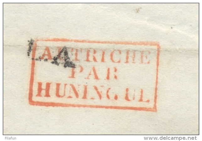 Österreich - 1838 - Folded Cover From Dornbirn, Via Bregenz &amp; AUTRICHE Par HUNINGUE To Avignon / France - ...-1850 Voorfilatelie