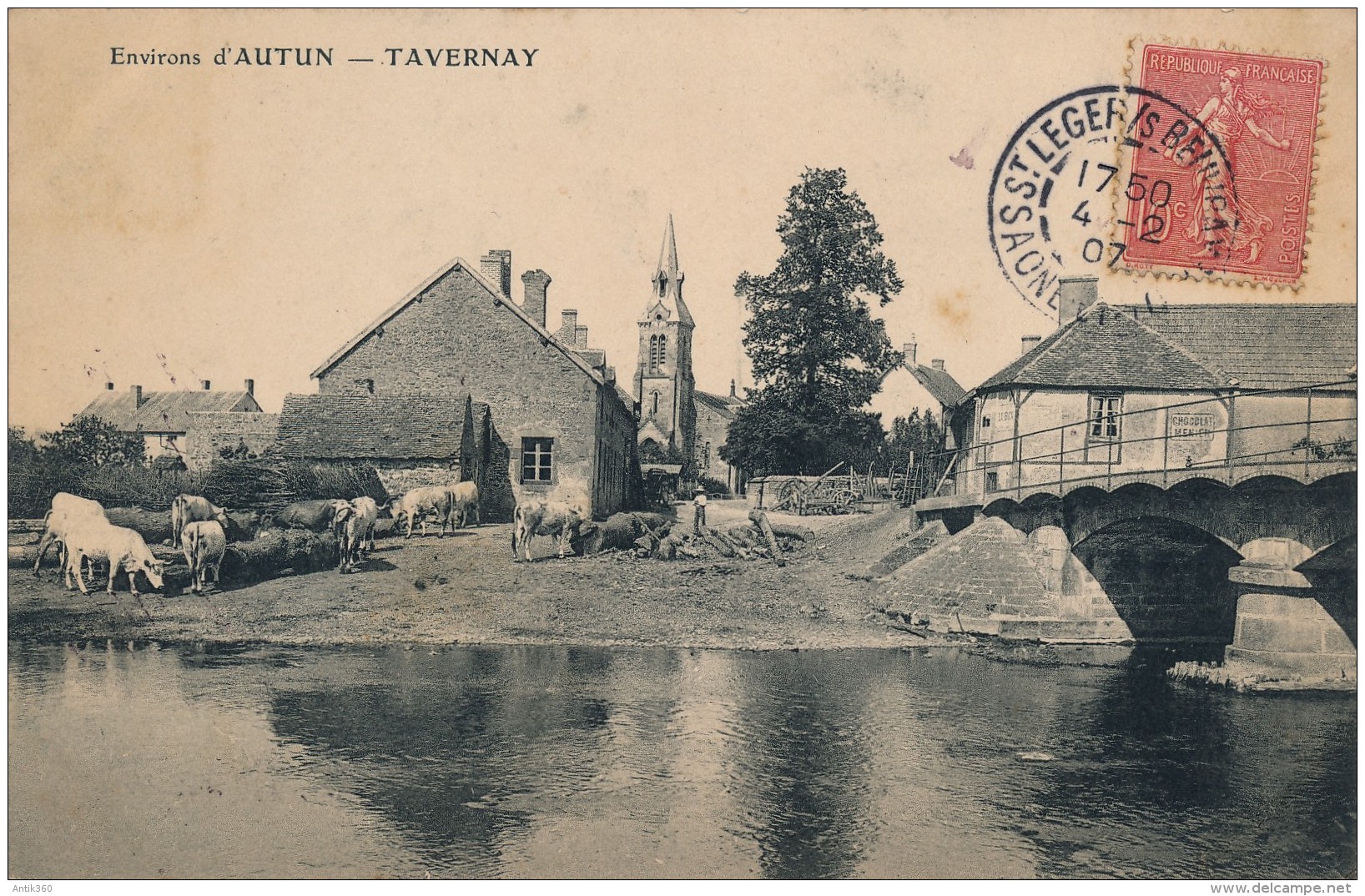 CPA 71 Environs D'AUTUN Tavernay - Autun
