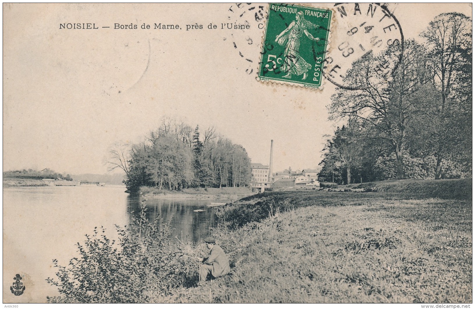 CPA 77 NOISIEL Bords De Marne Près De L'Usine Pêcheur - Noisiel