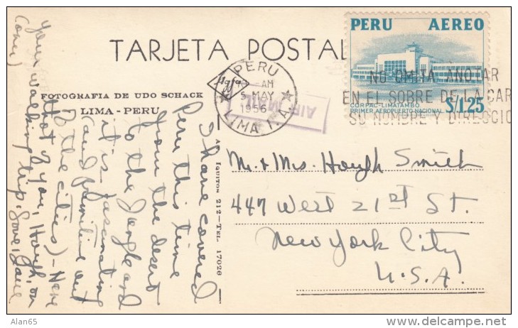 Tingo Maria Peru, Huallaga River Bridge, C1950s Vintage Real Photo Postcard - Peru