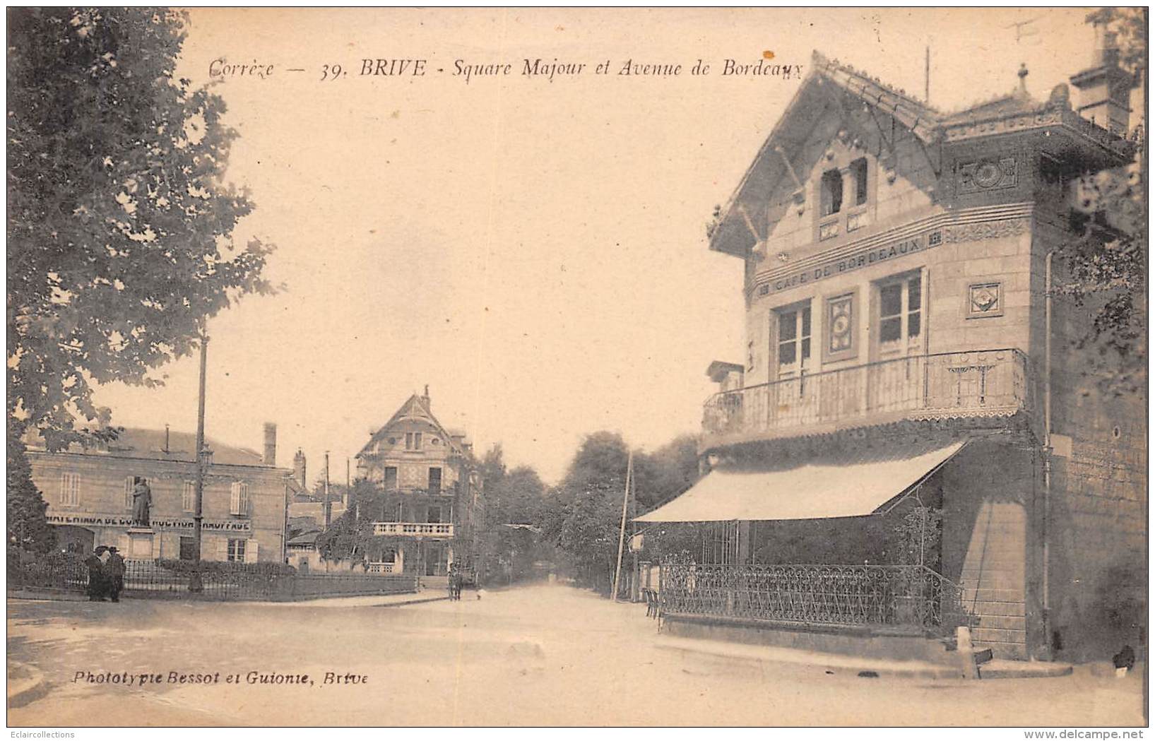 Brive La Gaillarde     19   Square Majour Et Avenue De Bordeaux.        (voir Scan) - Brive La Gaillarde