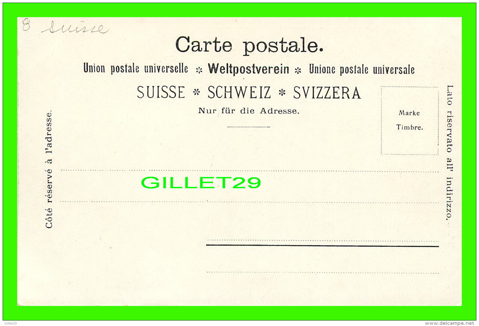 SUISSE - ANIMÉE HOMME, ENFANT, CHIEN &amp; CHARETTE - - Autres & Non Classés