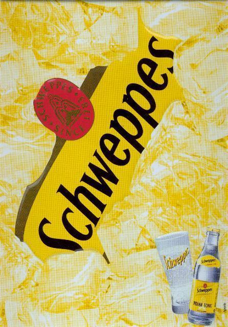 Plaque Tôle "SCHWEPPES" - Blechschilder (ab 1960)