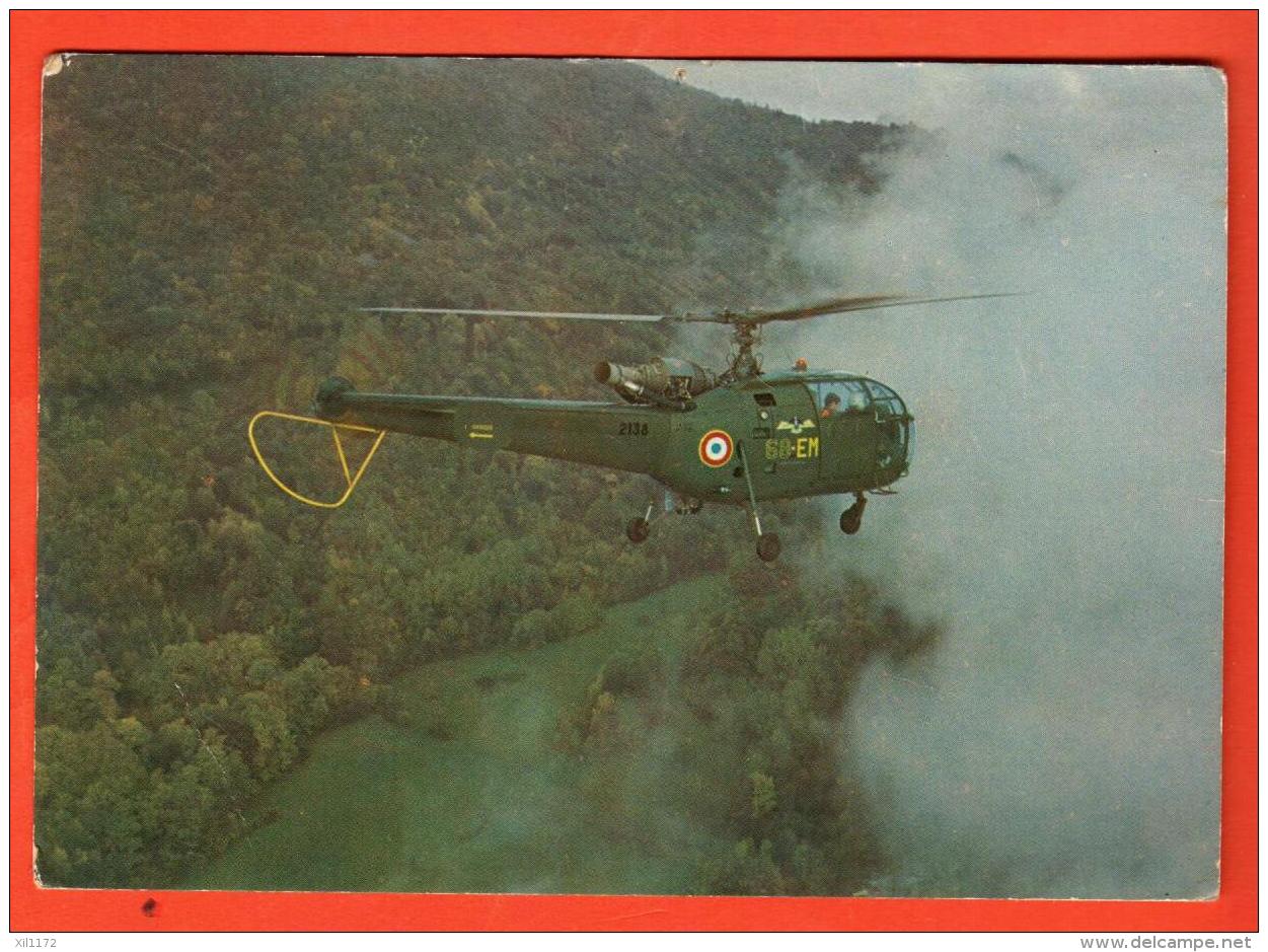 GAX-08  Alouette III Hélicoptère Léger, Armée De L'Air, Circulé En 1981 - Helicópteros