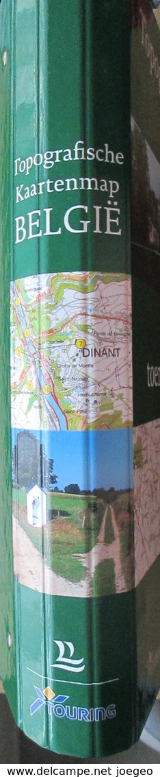 Topografische Kaartenmap België Met 1500 Toeristische Uitstapideeën / Touring Lannoo - Pratique