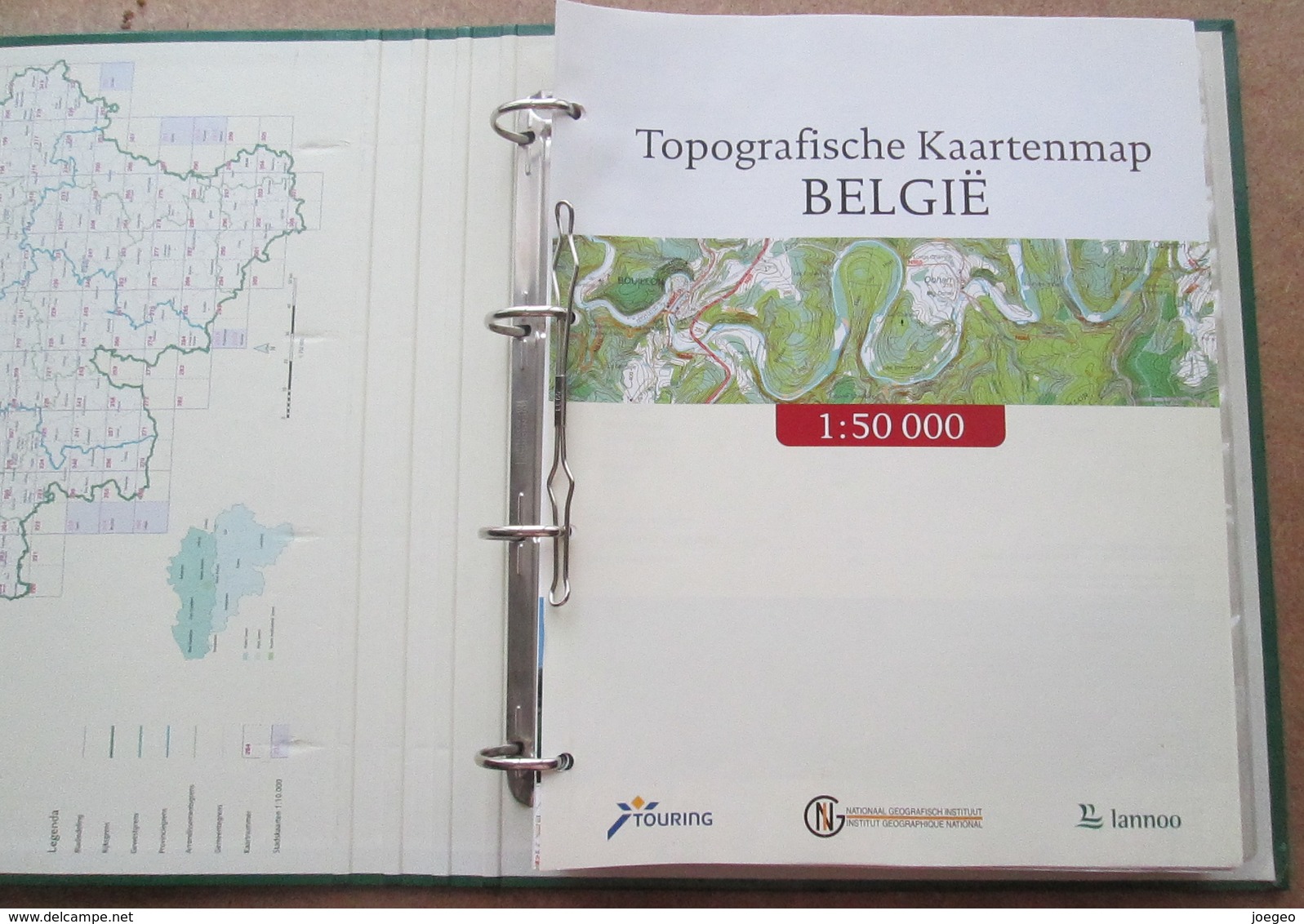 Topografische Kaartenmap België Met 1500 Toeristische Uitstapideeën / Touring Lannoo - Sachbücher
