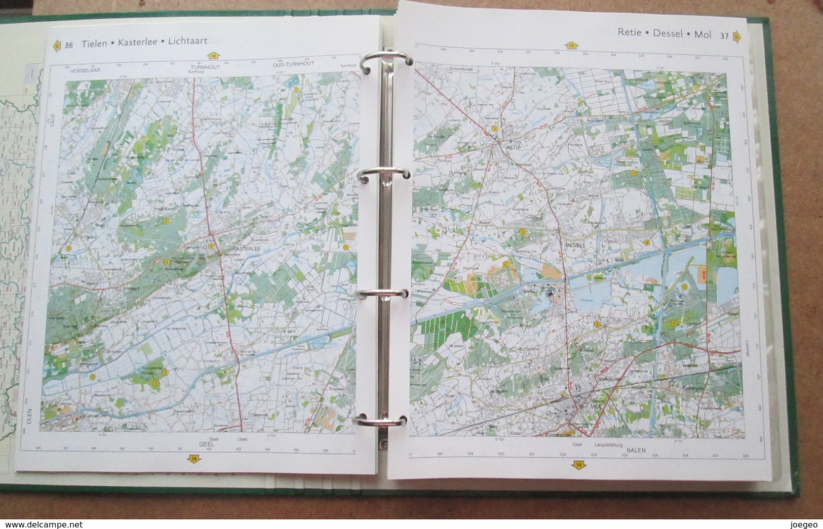 Topografische Kaartenmap België Met 1500 Toeristische Uitstapideeën / Touring Lannoo - Sachbücher