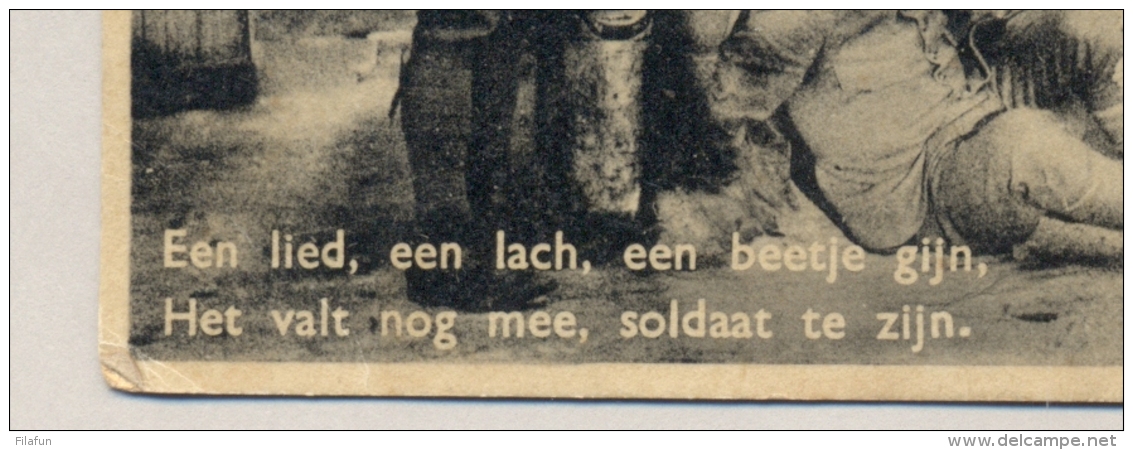Nederland - 1940 - Vrolijke Militairen Op Ansicht Van Soldaat Van Rijnsburg Naar Friesland - Oorlog 1939-45