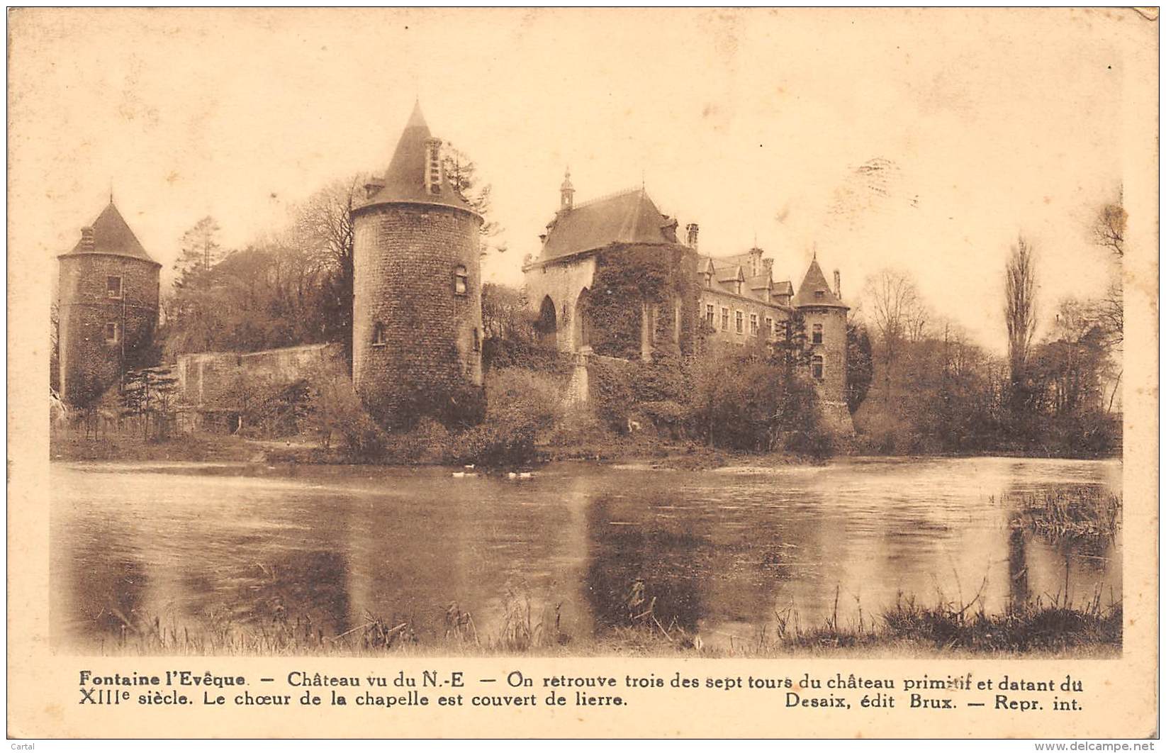 FONTAINE L'EVEQUE - Château Vu Du N.-E. - Fontaine-l'Evêque