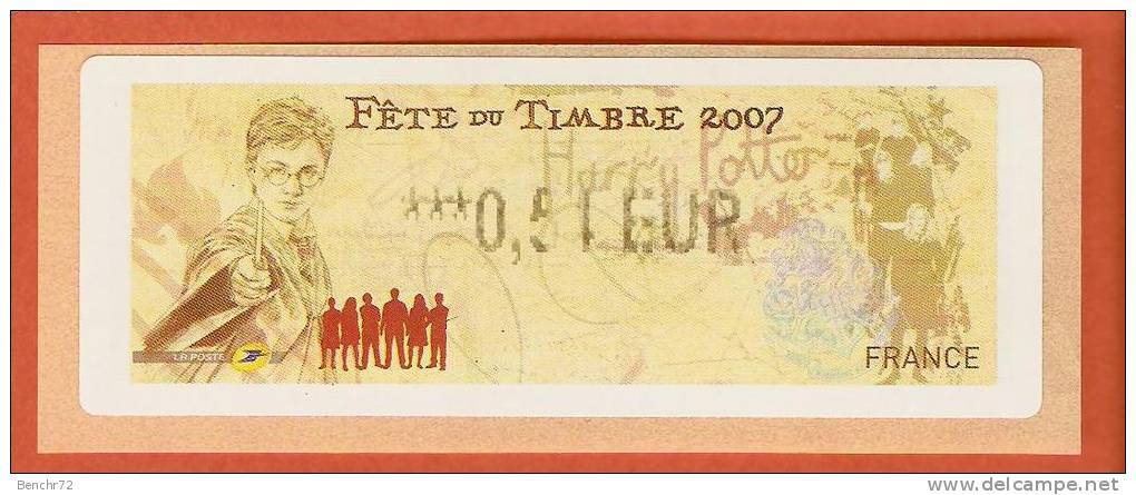 VIGNETTE LISA - FETE DU TIMBRE 2007 - MENTION 0,54 EUR - NEUF - 1999-2009 Viñetas De Franqueo Illustradas