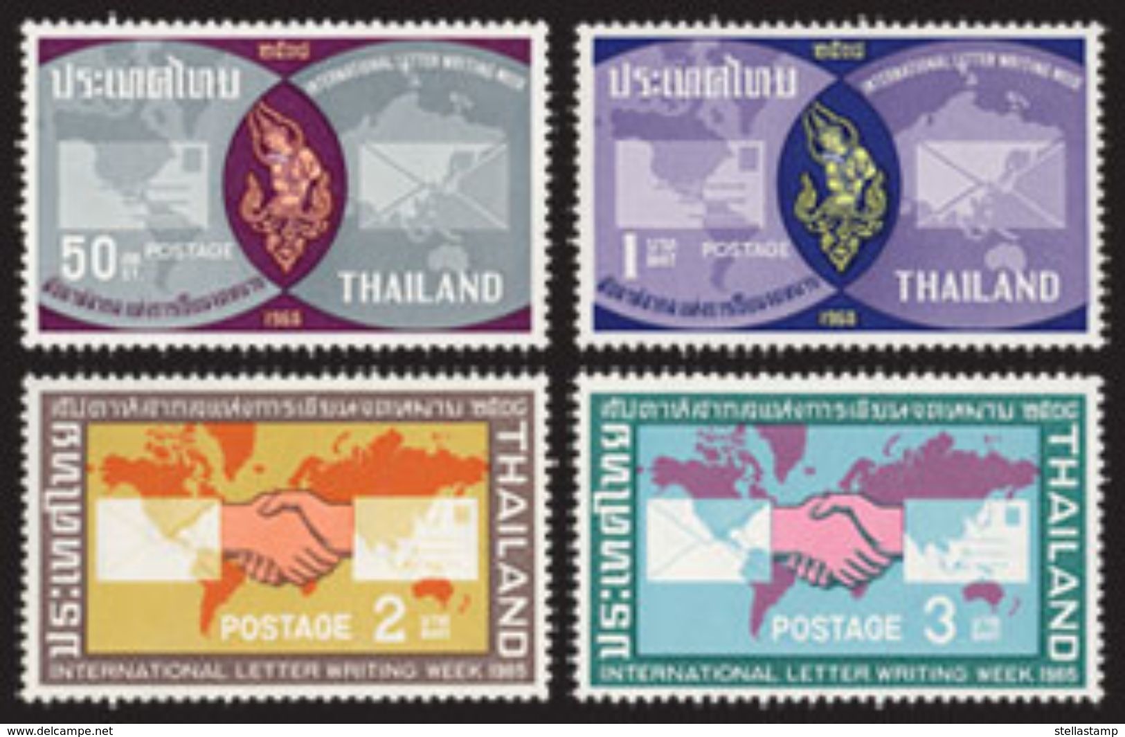 Thailand Stamp 1965 International Letter Writing Week - Thailand