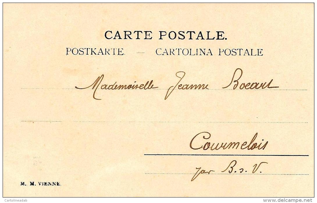 [DC11394] CPA - BELLA CARTOLINA PORTA FORTUNA QUADRIFOGLIO FERRO CAVALLO MAIALINO - PERFETTA - Viaggiata - Old Postcard - Non Classificati