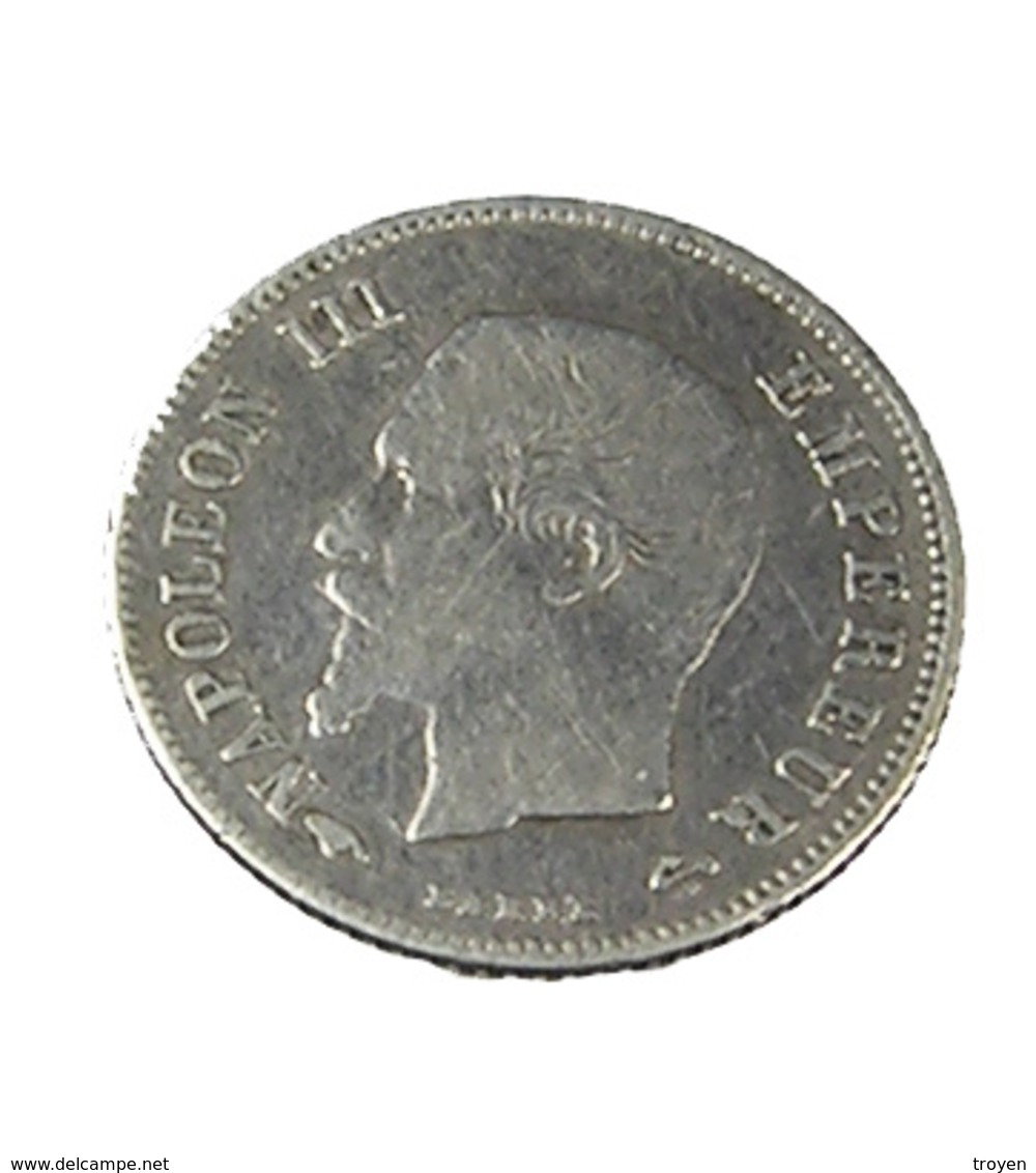 20 Centimes - Napoléon III  - France - 1860 A - Paris - Petit Module - 0,97 Gr. -  Argent - TB+ - - 20 Centimes