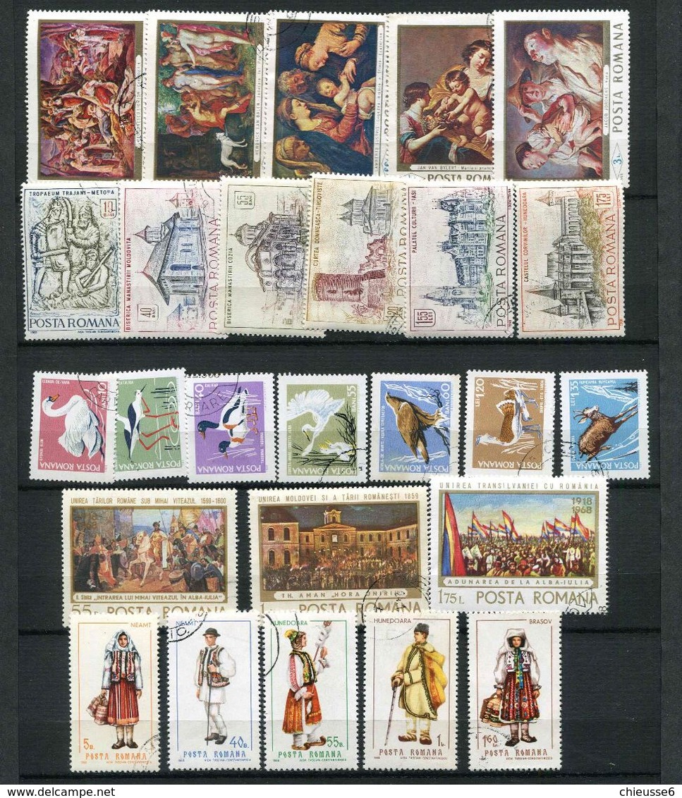 Roumanie Ob Timbres De 1968 - - Colecciones (sin álbumes)