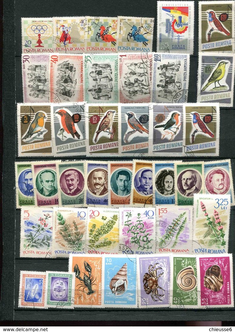 Roumanie Ob Timbres De 1966 - - Collections (sans Albums)