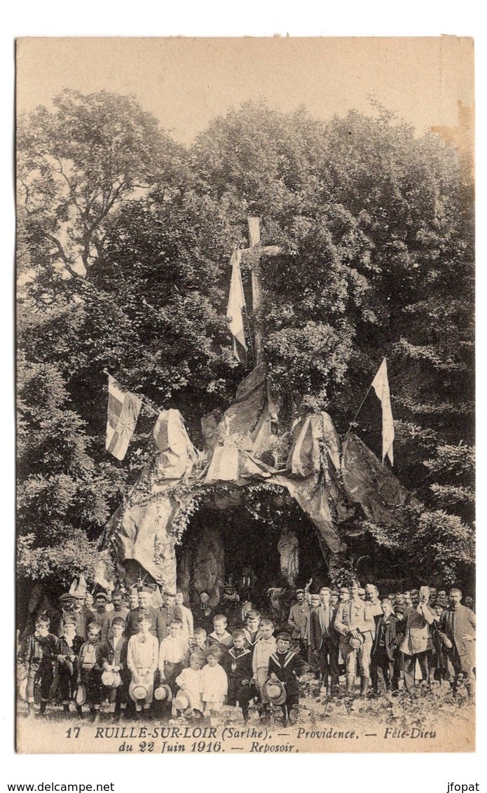 72 SARTHE - RUILLE SUR LOIR Providence Fête-Dieu Du 22 Juin 1916, Reposoir (voir Descriptif)) - Other & Unclassified