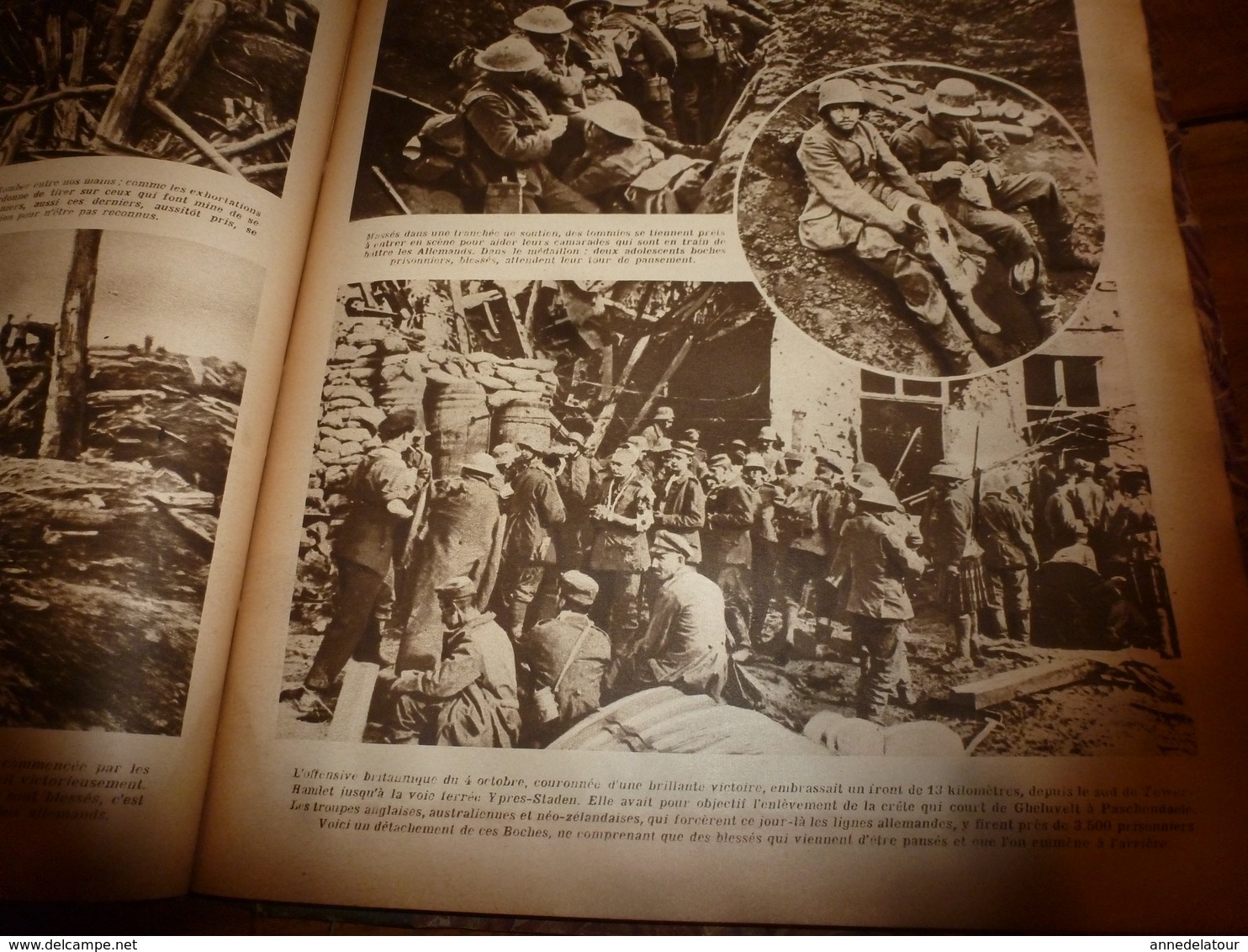 1917-1918 LPDF Important documentaire texte-photos concernant la BELGIQUE sur cette période de la 1ère GUERRE MONDIALE