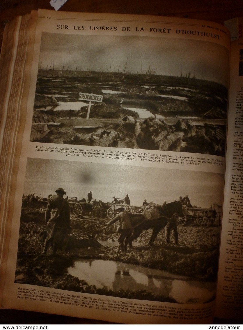 1917-1918 LPDF Important documentaire texte-photos concernant la BELGIQUE sur cette période de la 1ère GUERRE MONDIALE