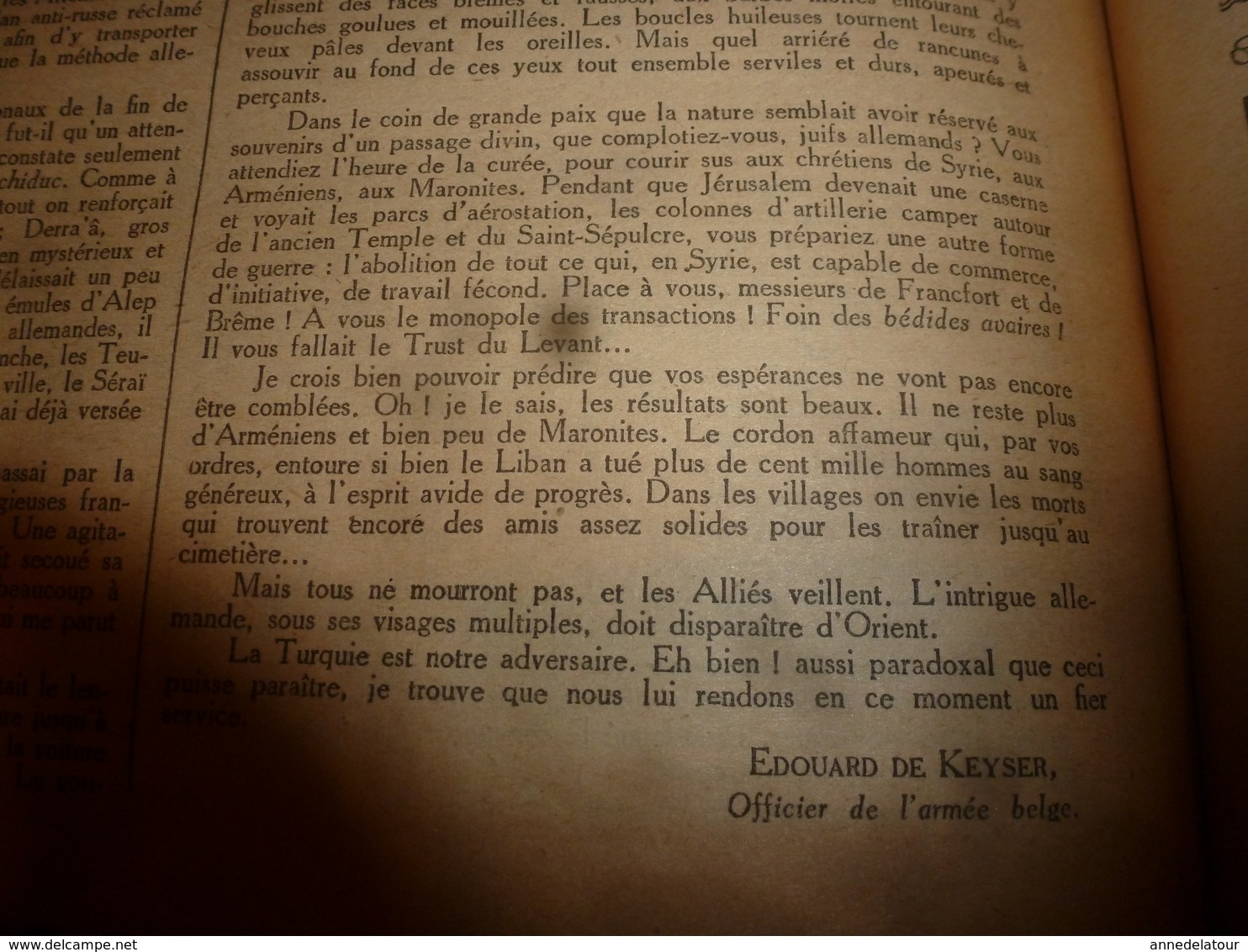 1917-1918 LPDF Important documentaire texte-photos concernant la BELGIQUE sur cette période de la 1ère GUERRE MONDIALE