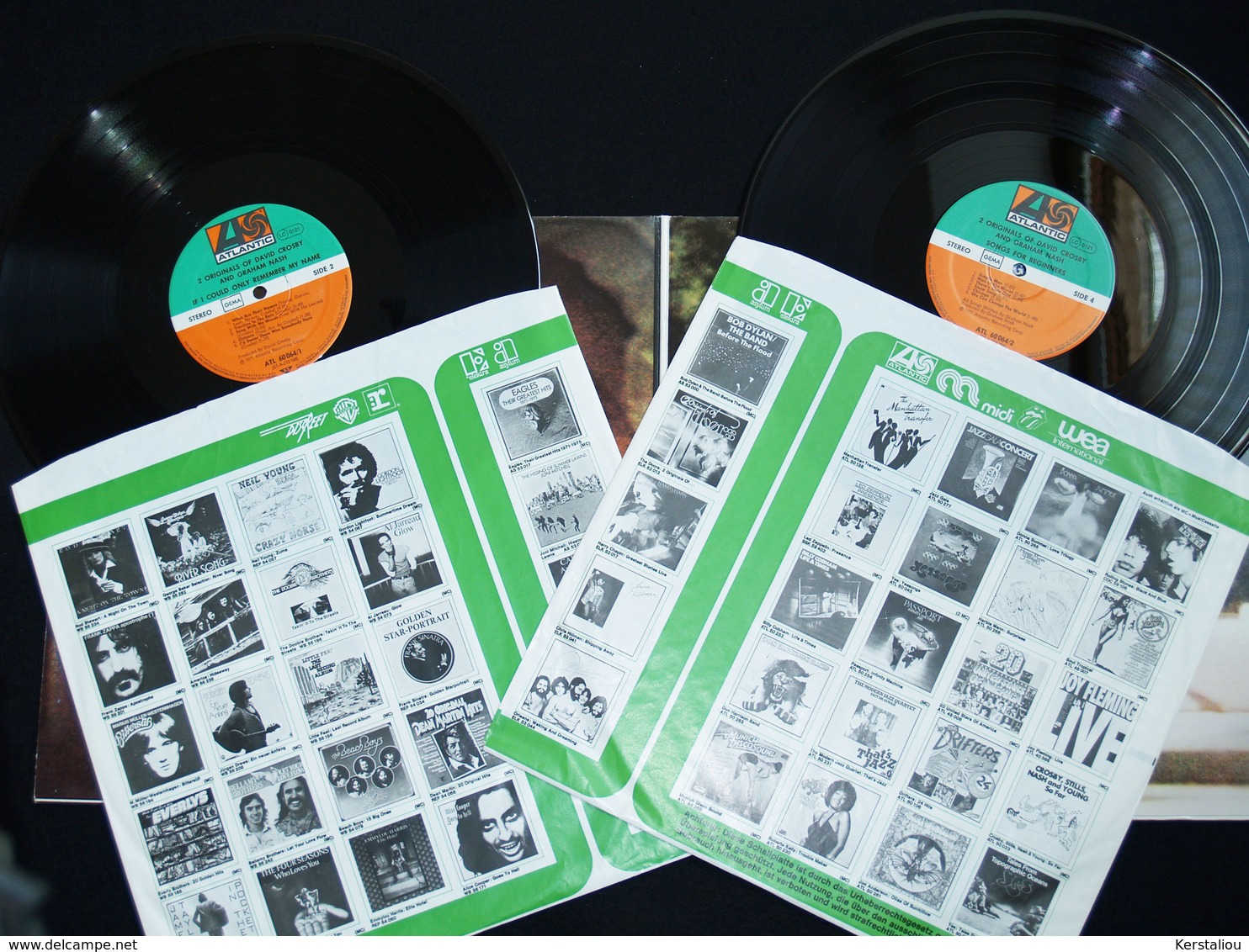 2 X LP 33T – Album “2 Originals Of David Crosby & Graham Nash – 1971” – ATL 60064 – Atlantic Germany – 1973 - Country Et Folk