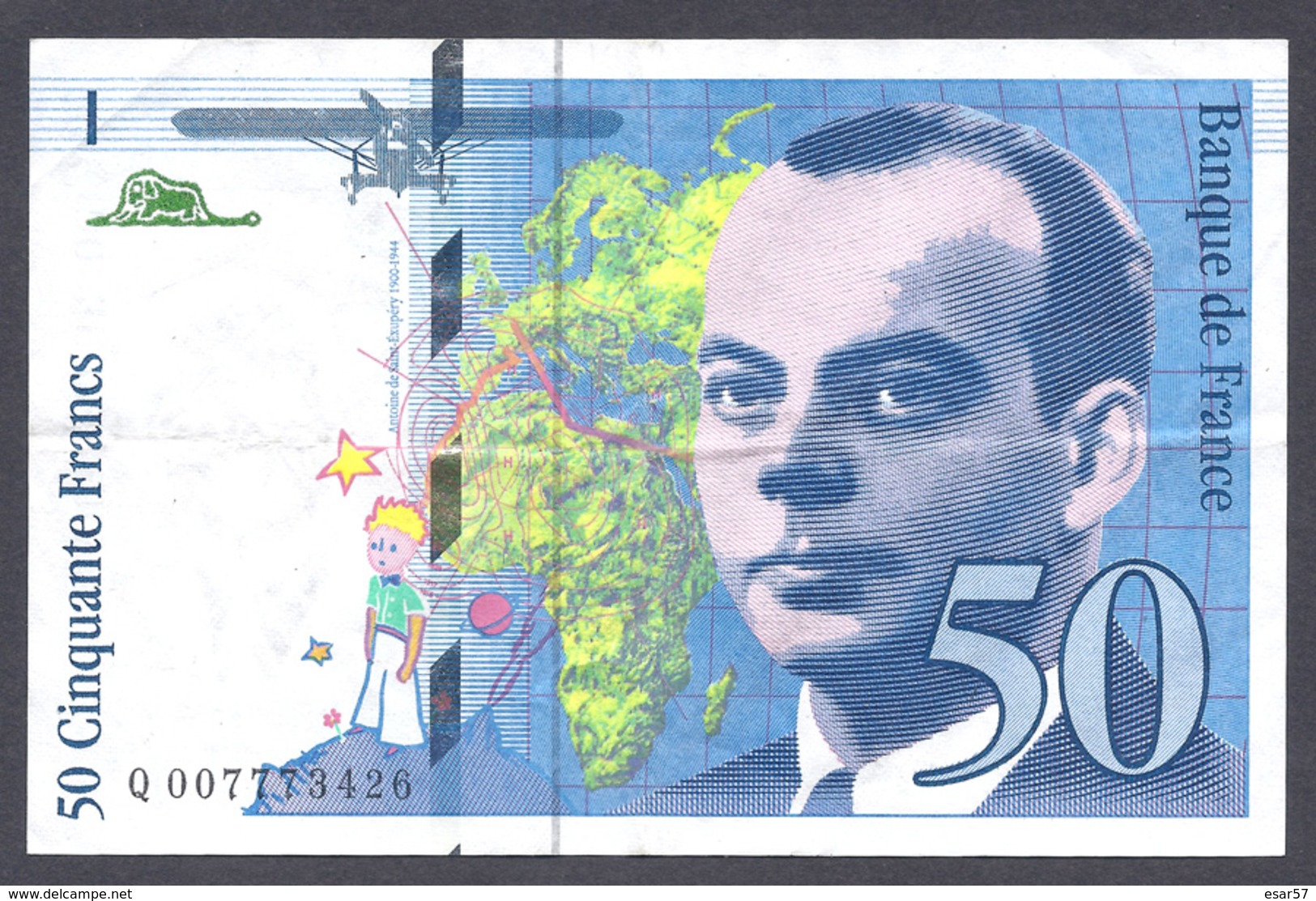 50 Francs St Exupéry 1993 - 50 F 1992-1999 ''St Exupéry''