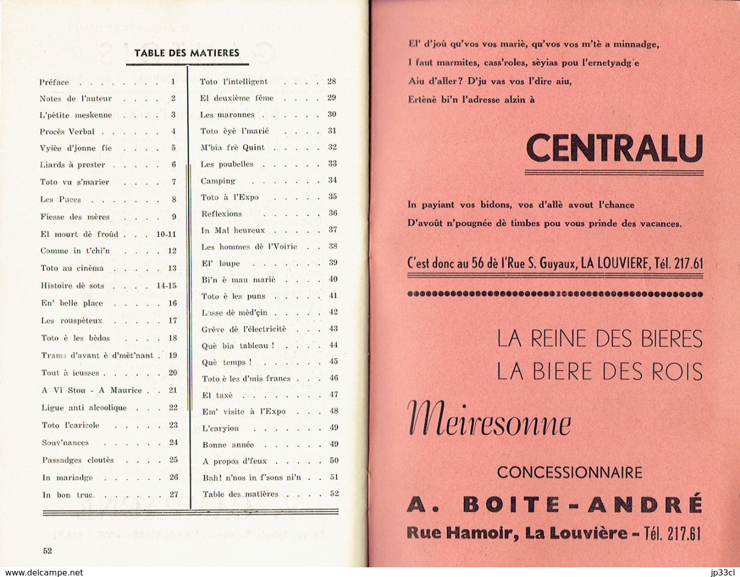 Troisième Fournée De P'TITES D'JOBRINADES Par D'JOBRI (poèmes En Wallon De La Louvière) - Poésie