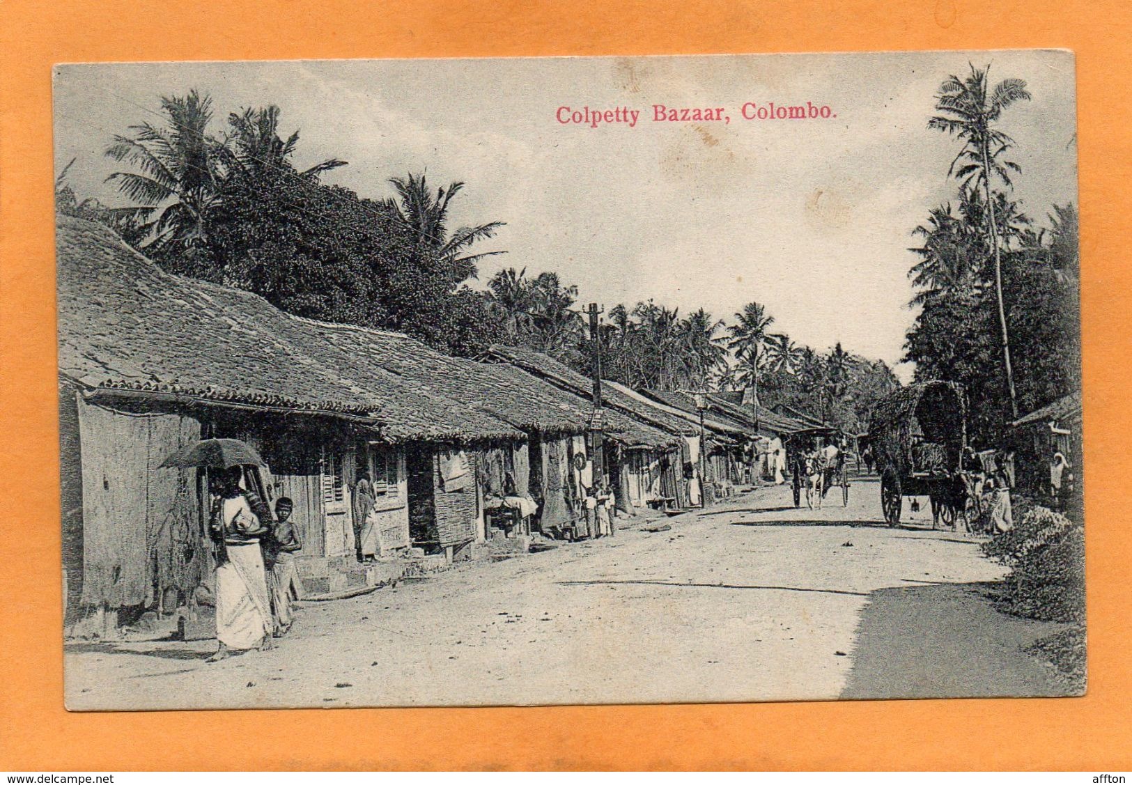 Colombo Ceylon Sri Lanka 1905 Postcard - Sri Lanka (Ceylon)
