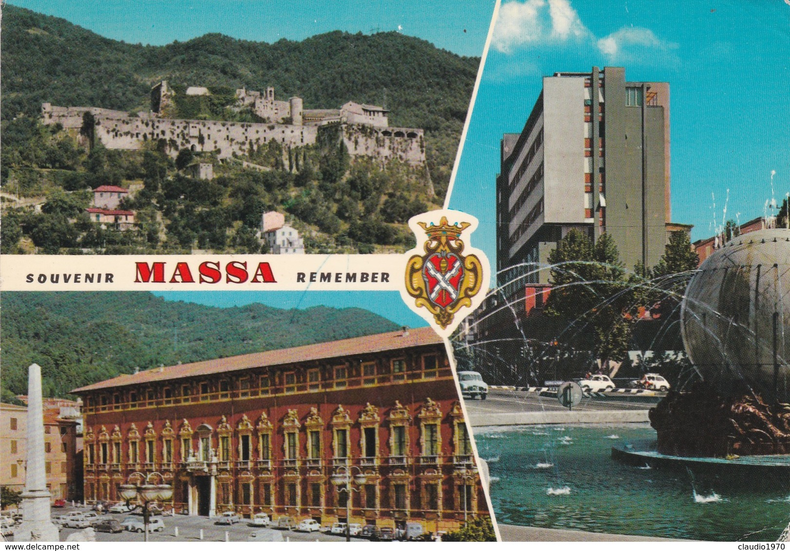 CARTOLINA - POSTCARD - SOUVENIR MASSA REMEMBER - Massa