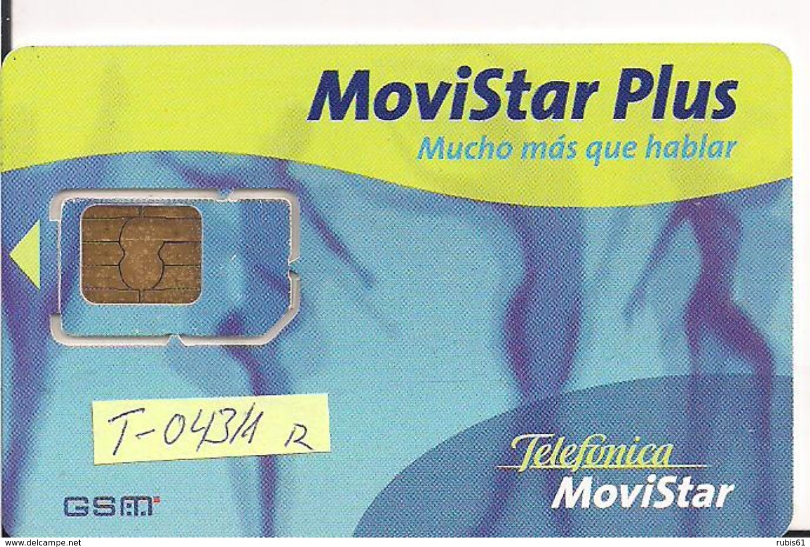 TARJETA GSMT 043/1 MOVISTAR  MUY ANTIGUA BAILARINAS - Telefonica